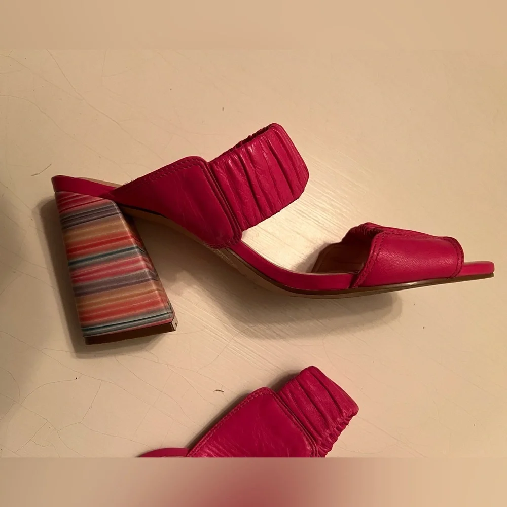 Anthropologie Capelli Rossi Striped Heels size 40 - Picture 12 of 12